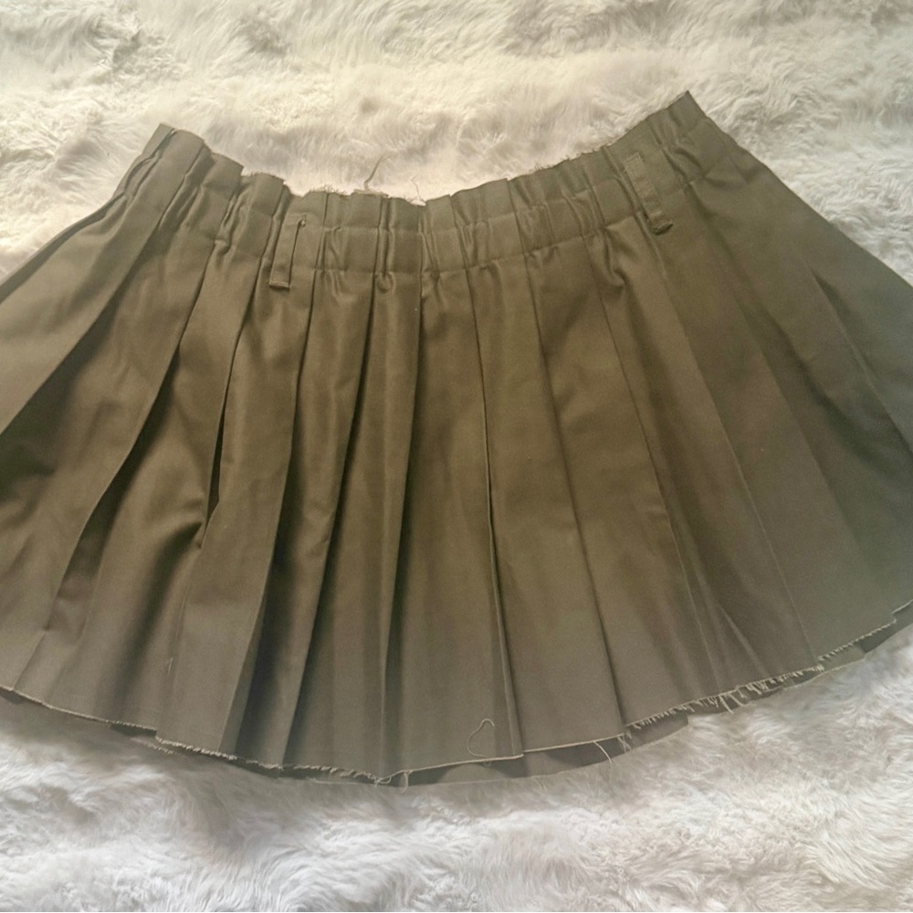 Divided Olive Mini Skirt - H&M